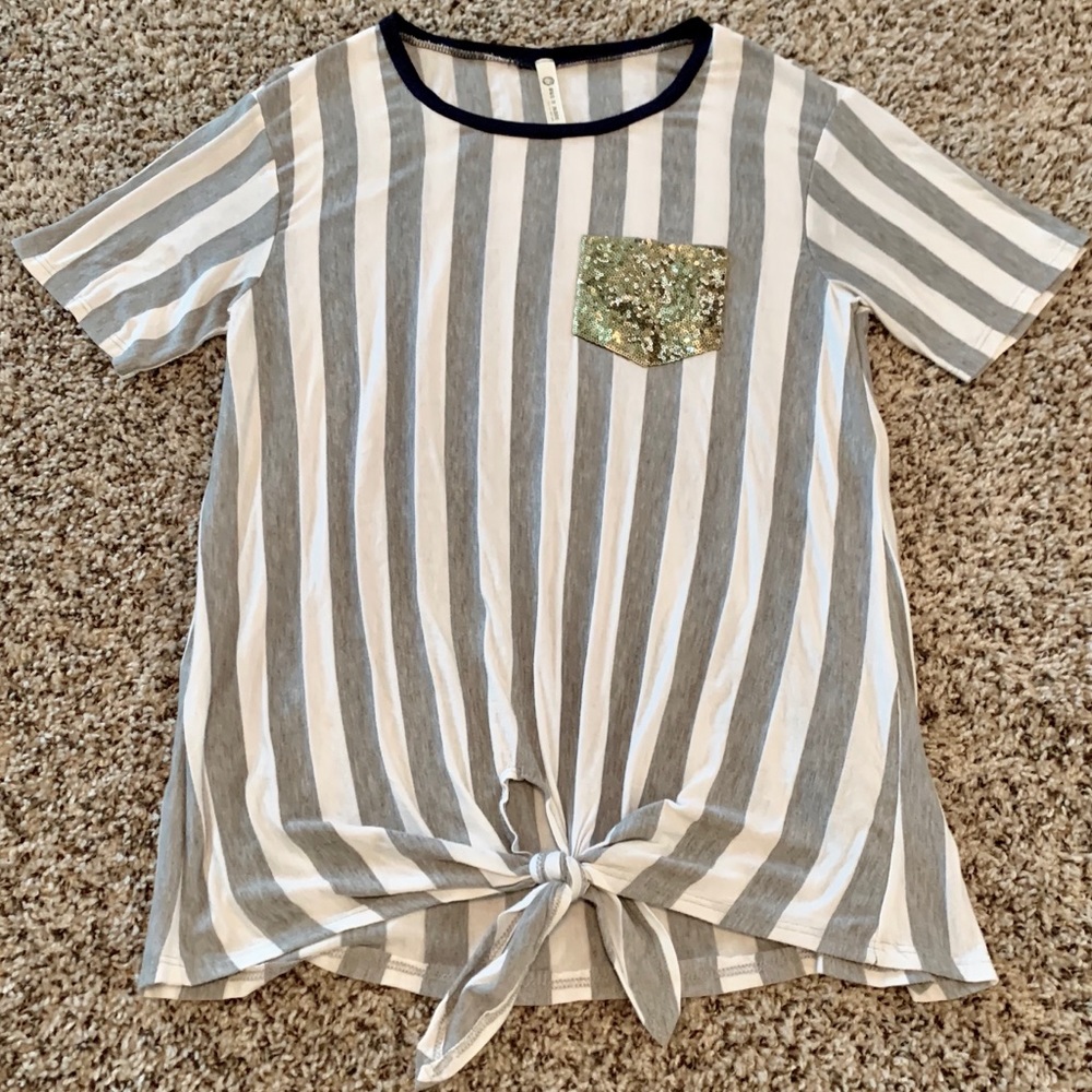 Sequin Pocket T-shirt